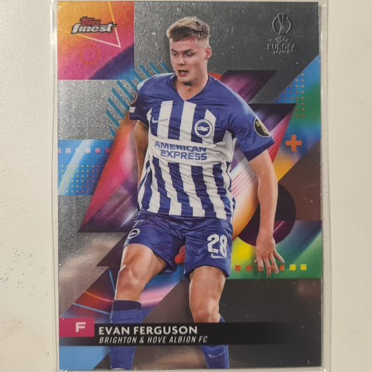 Evan Ferguson 2023 Topps Finest Europa league  #23 football Brighton mint