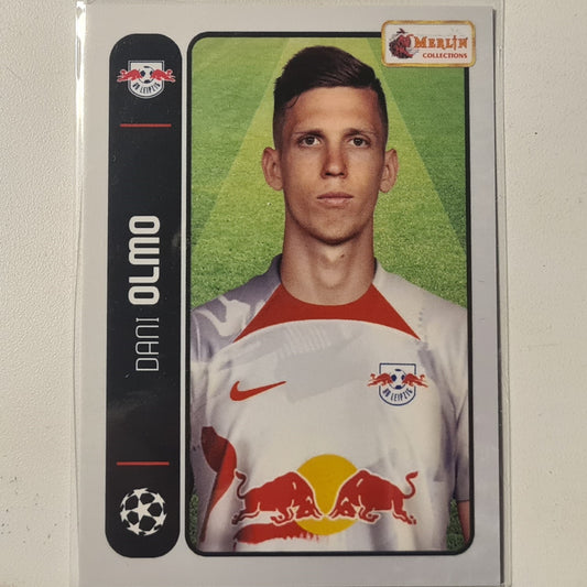 Dani Olmo 2022 Topps Merlin Heritage 98 Champions League #054 football Redbull Leipzig mint sleeved