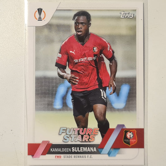 Kamaldeen Sulemana 2023 Topps Europa League future stars #173 football Stade Rennais mint sleeved