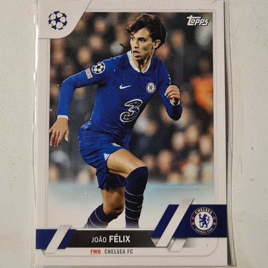 Joao Felix 2023 Topps Champions league #70 soccer Chelsea mint sleeved