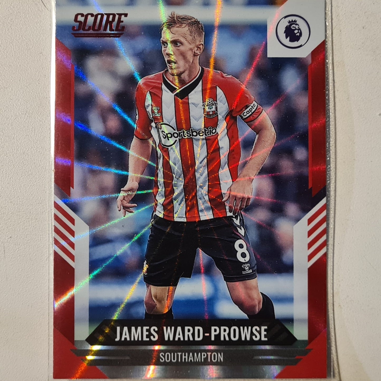 James Ward-Prowse 2021-22 Panini Score premier league soccer holo laser #185 football Southampton mint sleeved