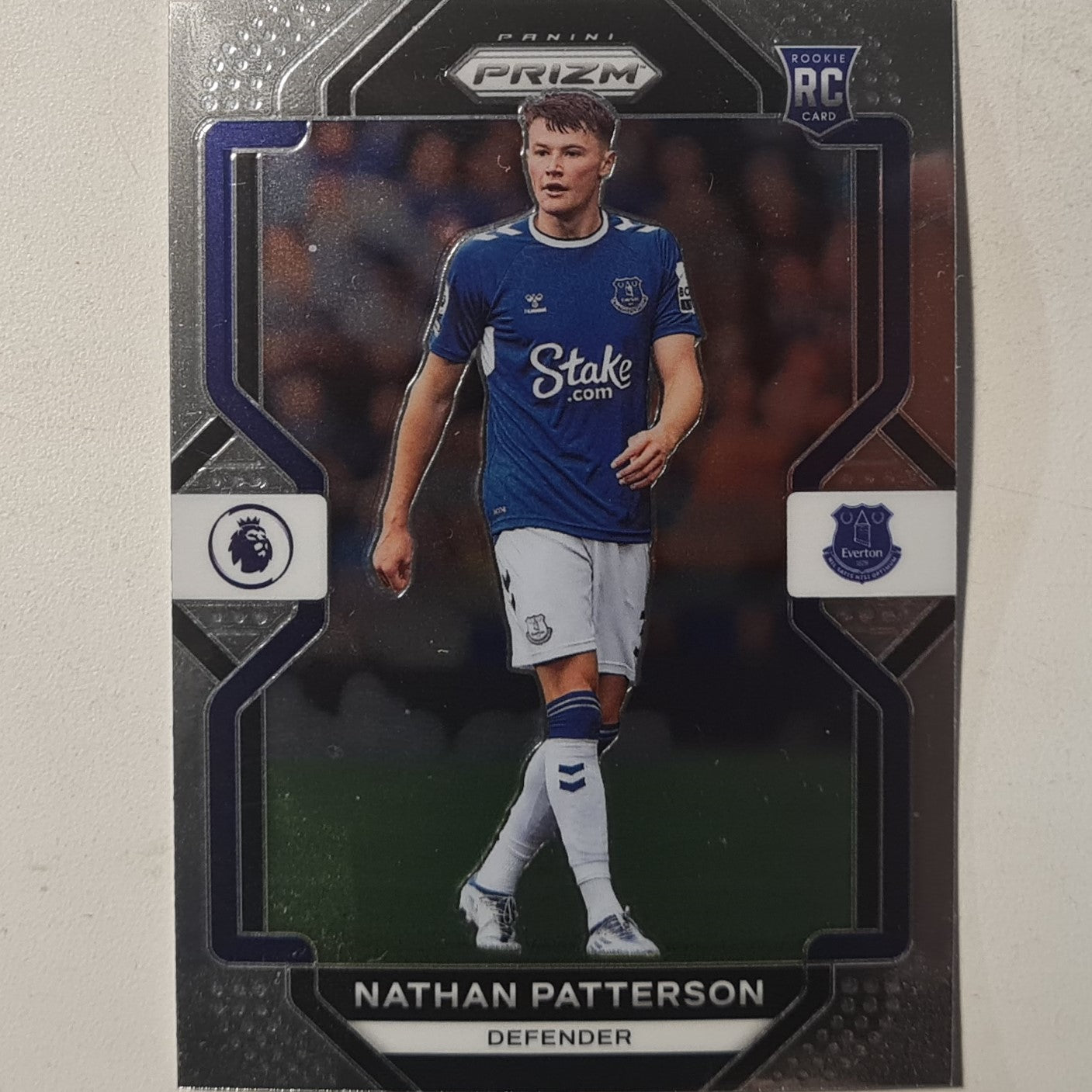 Nathan Patterson 2022-23 Panini Prizm premier league soccer Rookie RC #241 football Everton ex-mint  sleeved