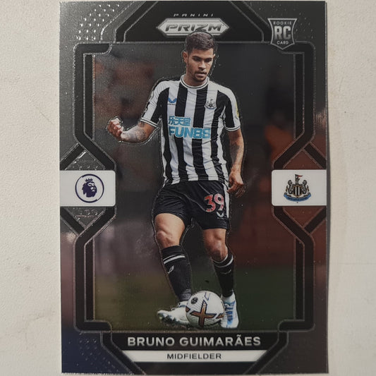 Bruno Guimaraes 2022-23 Panini Prizm premier league soccer Rookie RC #179 football Newcastle United ex-mint  sleeved