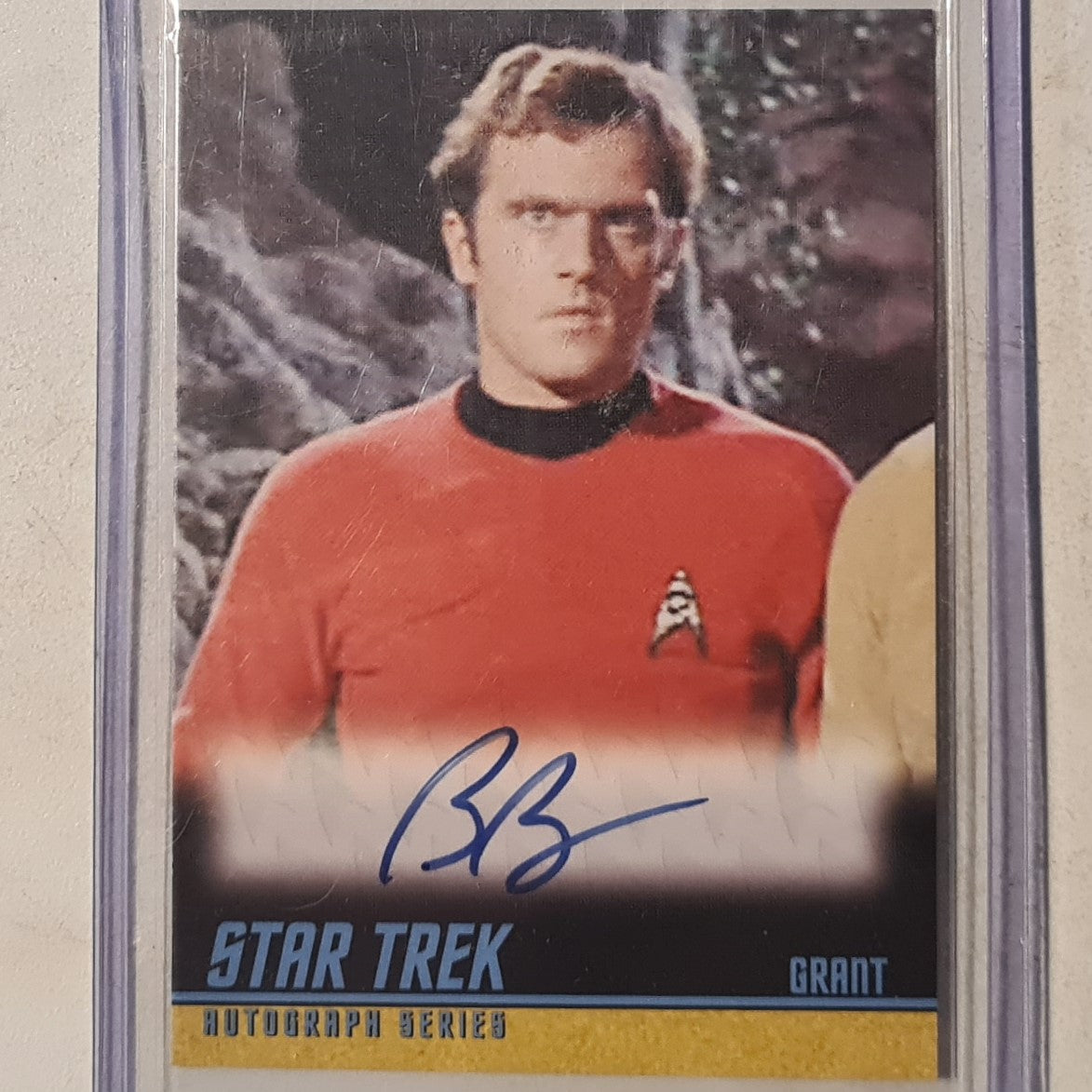 Star Trek Autograph Series 2009 Rittenhouse Bob Bralver as Grant Autograph A234 mint sleeved