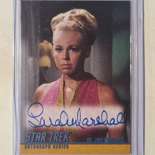 Star Trek Autograph Series 2004 Rittenhouse Sarah Marshall as Dr Janet Wallace Autograph A95 mint sleeved