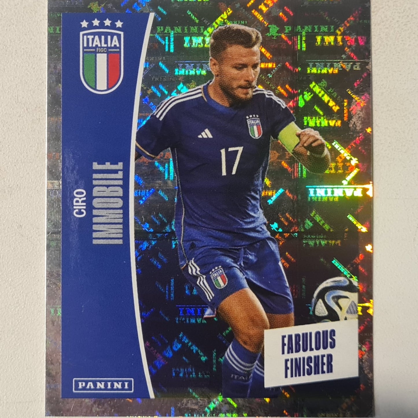 Ciro Immobile Panini 2024 England Tournament edition fabulous finisher foil sticker #354 Italy Football mint