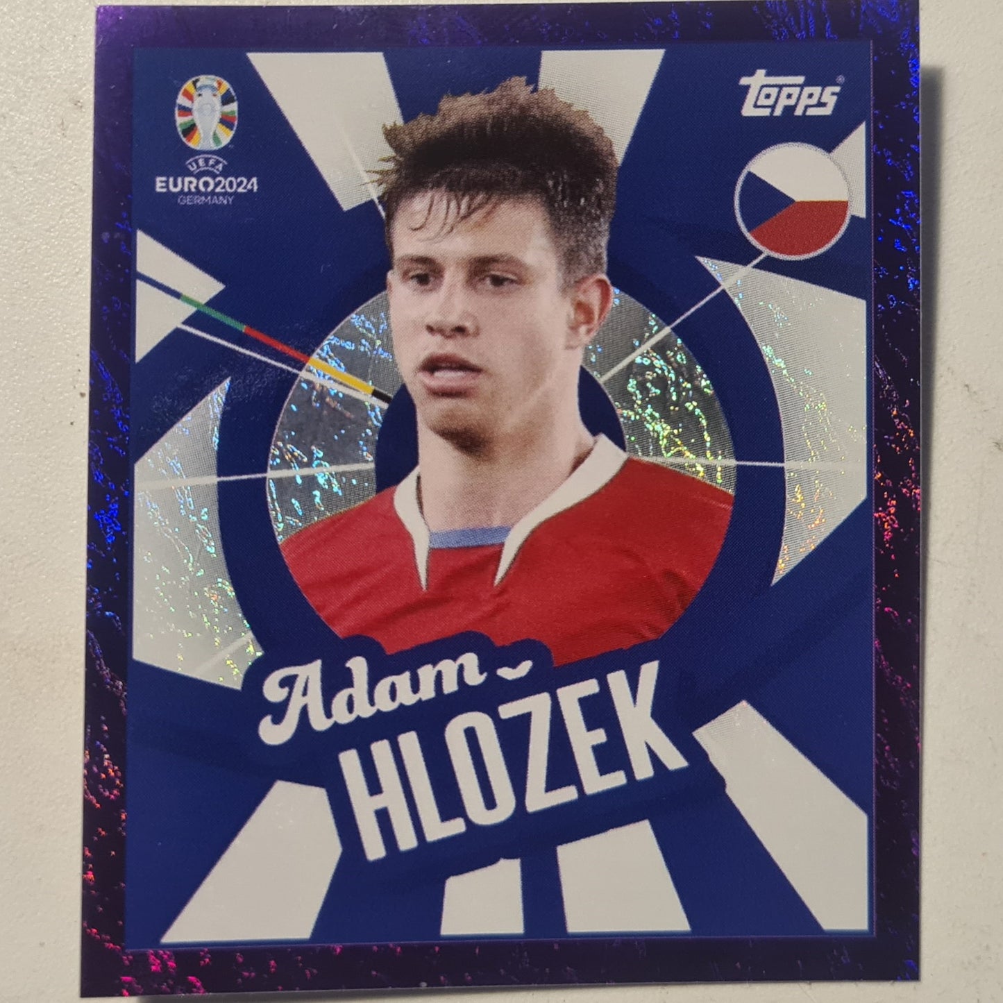 Adam Hlozek Topps Euro 2004 foil sticker PTW  football Czech republic Football Ex-mint