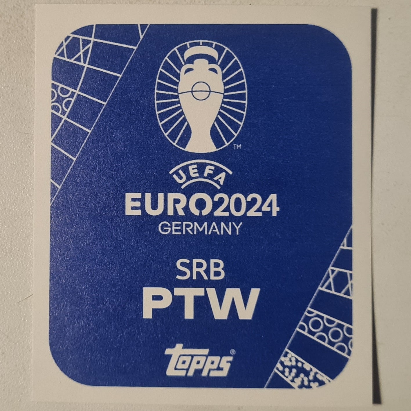 Lazar Samardzic Topps Euro 2004 foil sticker SRB PTW  football Serbia Football Ex-mint