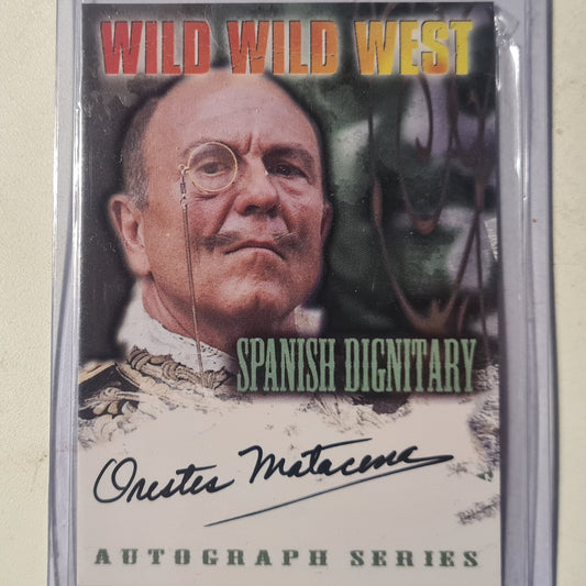 Wild Wild West movie Fleer Skybox 1999 Orestes Matacena as Spanish Dignitary Autograph Ex-mint