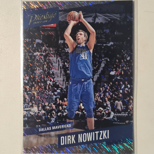 Dirk Nowitzki 2017-18  Panini Prestige Rain Variant #76 NBA Basketball Dallas Mavericks excellent sleeved