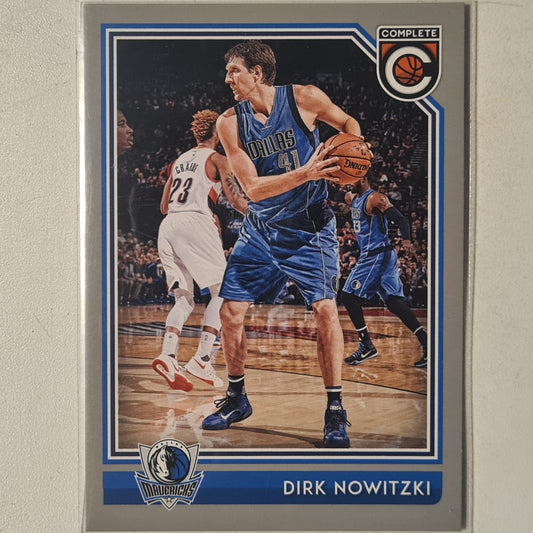 Dirk Nowitzki 2016-17 Panini complete silver edge Variant #195 NBA Basketball Dallas Mavericks excellent sleeved