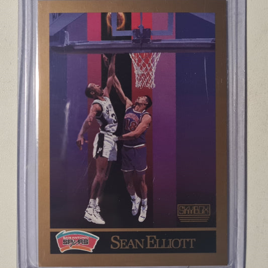 Sean Elliott 1990 Skybox inaugural #256 NBA Basketball San Antonio Spurs excellent NR mint sleeved