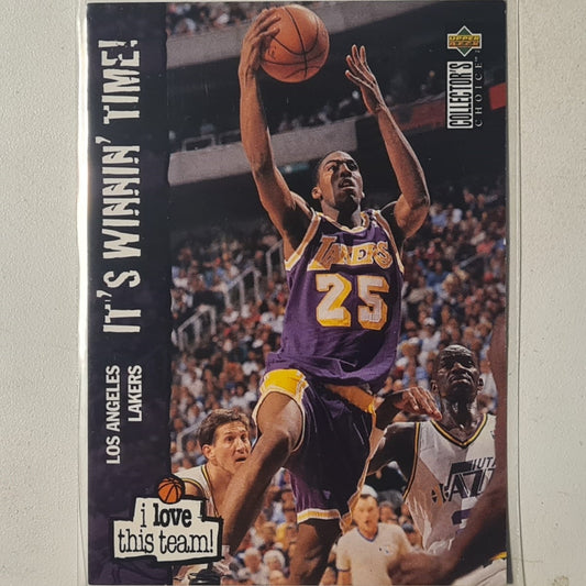 Eddie jones 1994 Upper-Deck i love this team rookie #168 NBA Basketball LA Lakers Excellent