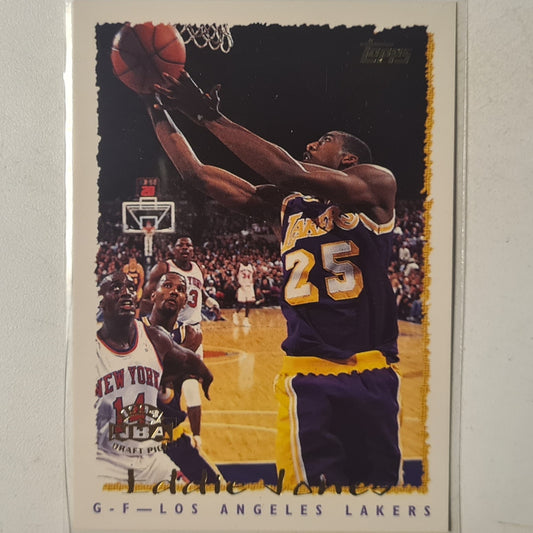 Eddie jones 1994 Topps draft pick Rookie RC #243 NBA Basketball LA Lakers Excellent