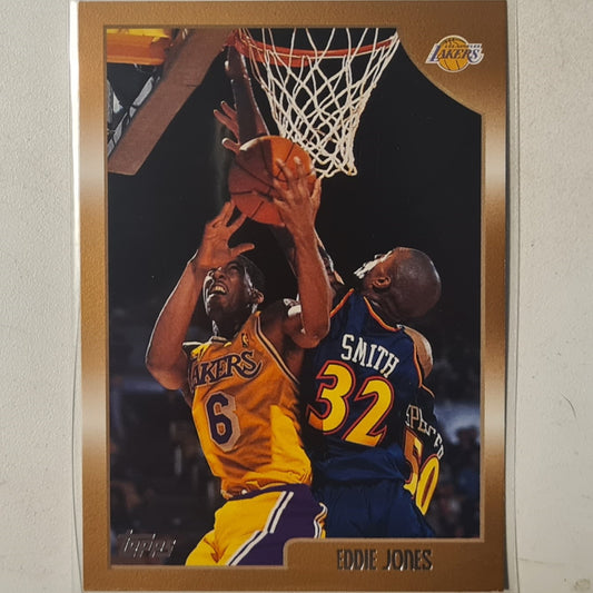 Eddie jones 1998 Topps   #103 NBA Basketball LA Lakers  Excellent