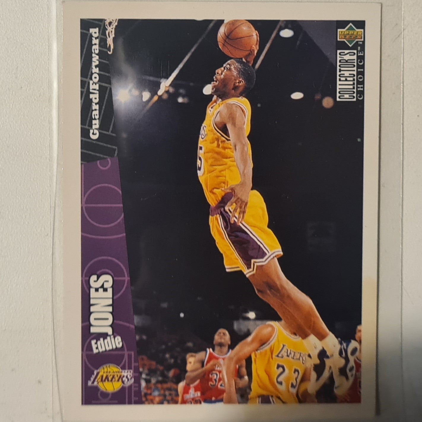 Eddie jones 1996 Upper-Deck Hula Hoops promo HH10/40  NBA Basketball LA Lakers Excellent+