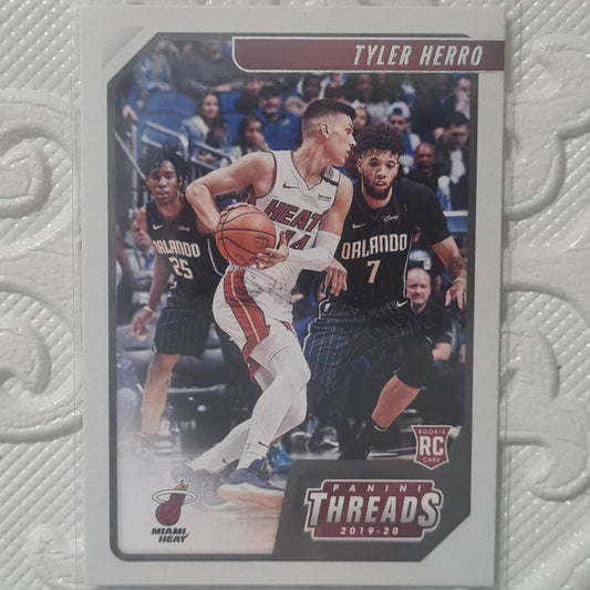 Tyler Herro 2019-20 Panini Threads Rookie RC #76 NBA Basketball Miami Heat ex-mint