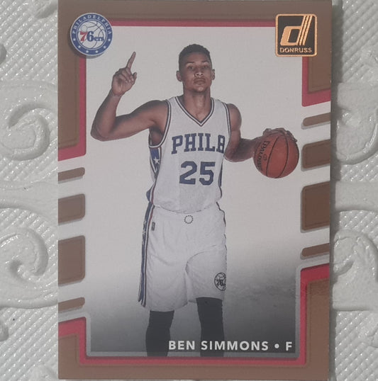 Ben Simmons 2017-18 Panini Donruss Basketball #114 NBA Basketball Philadelphia 76ers excellent