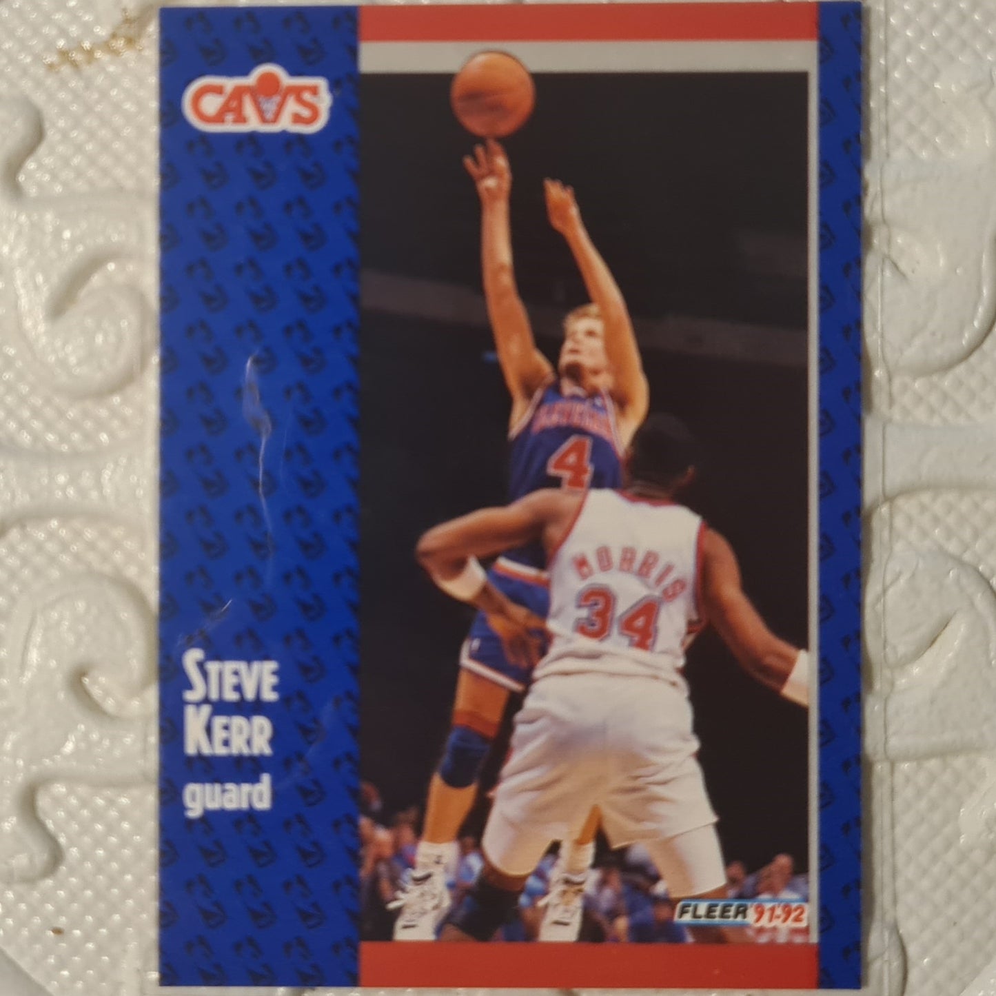 Steve Kerr 1992 Fleer 91-92 #262 NBA Basketball Chicago Bulls Excellent Sleeved