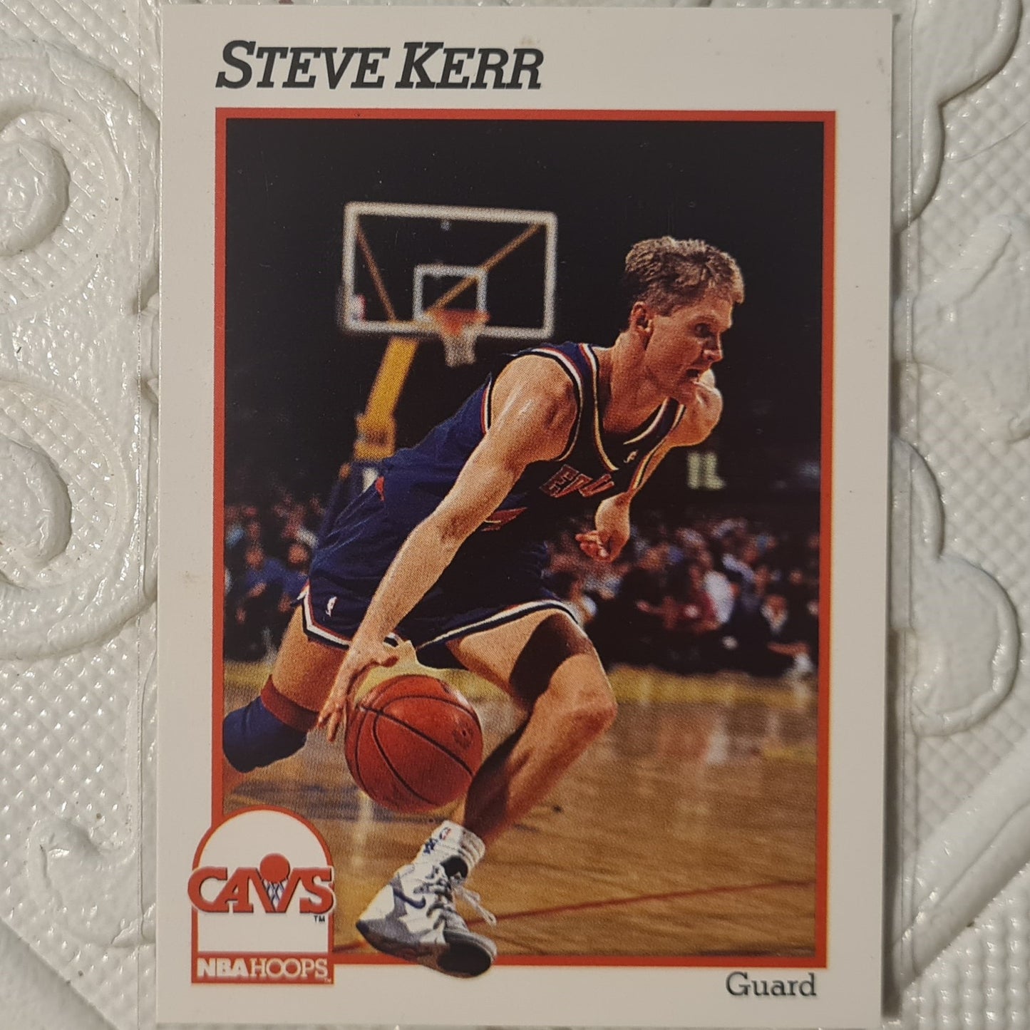 Steve Kerr 1991 NBA Hoops #350 NBA Basketball Cleveland Cavaliers Excellent Sleeved