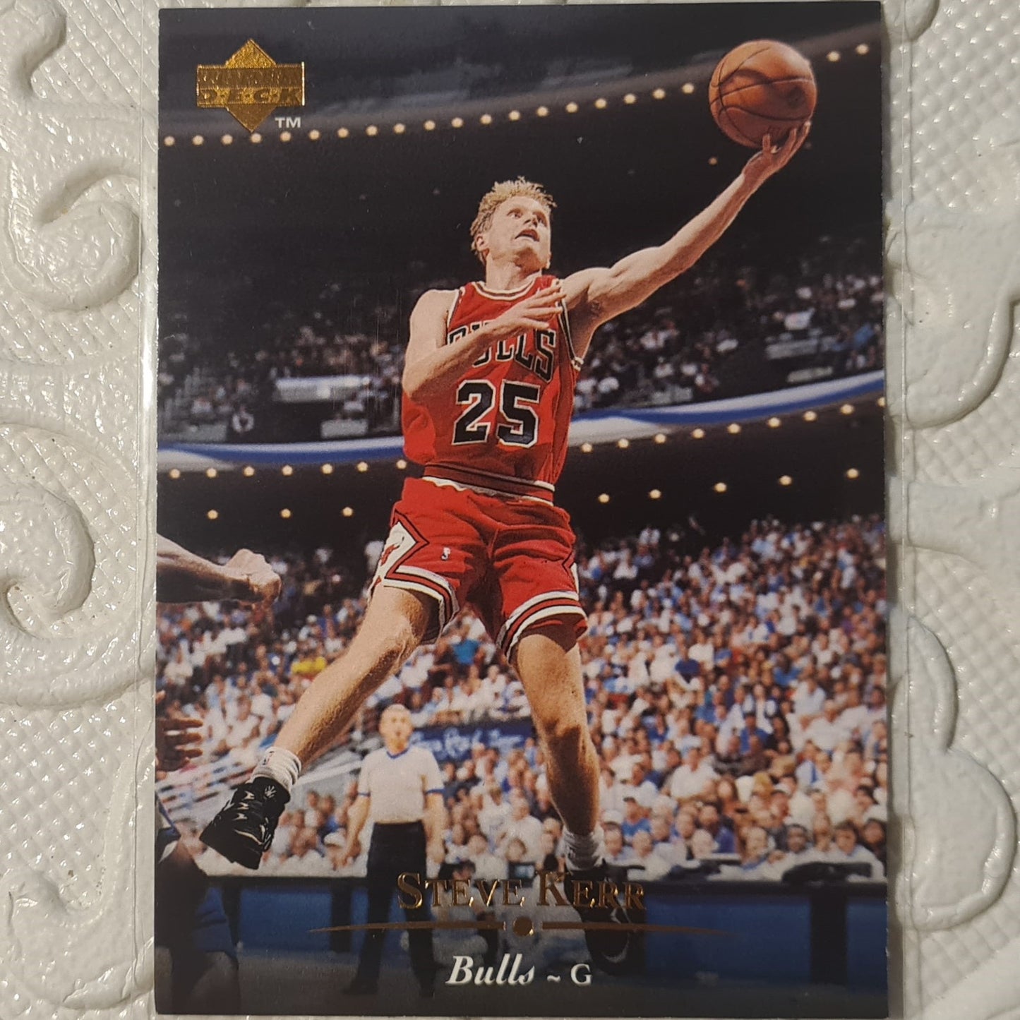 Steve Kerr 1995 Upper-Deck #91 NBA Basketball Chicago Bulls Excellent sleeved