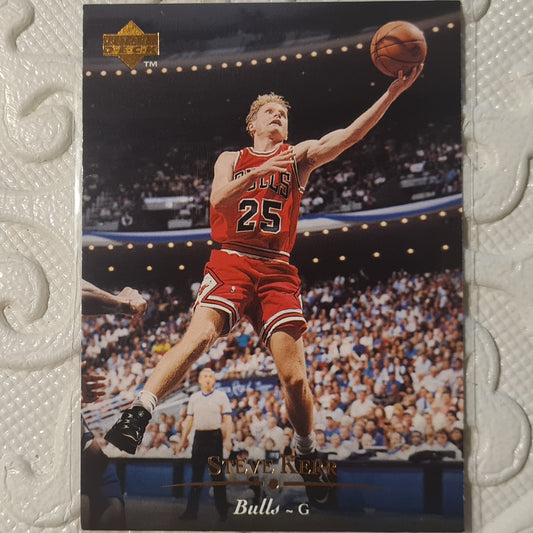 Steve Kerr 1995 Upper-Deck #91 NBA Basketball Chicago Bulls Excellent sleeved