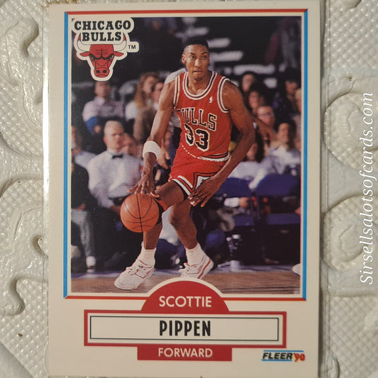 Scottie Pippen Fleer 90 1990-91 #30 NBA Basketball Chicago Bulls ex-mint sleeved