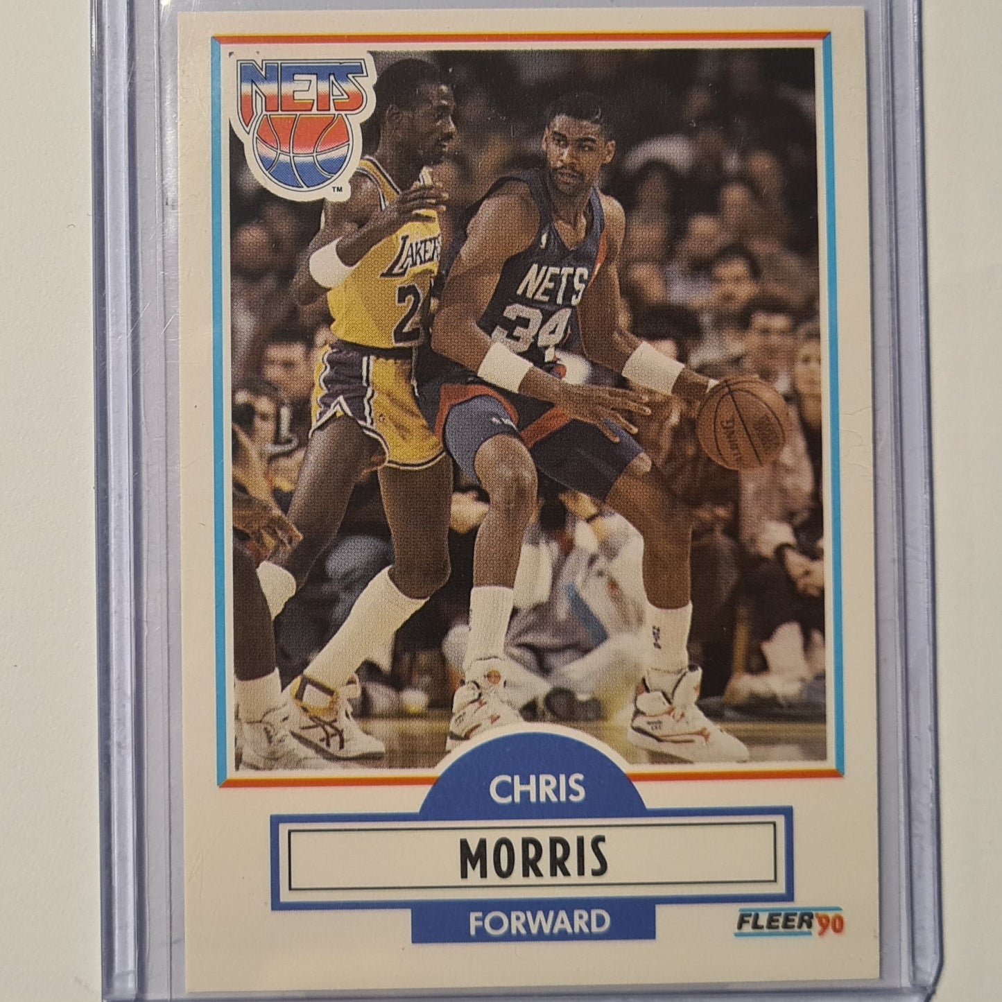 Chris Morris 1990 Fleer 90 #121 NBA Basketball New Jersey Nets ex-mint sleeved