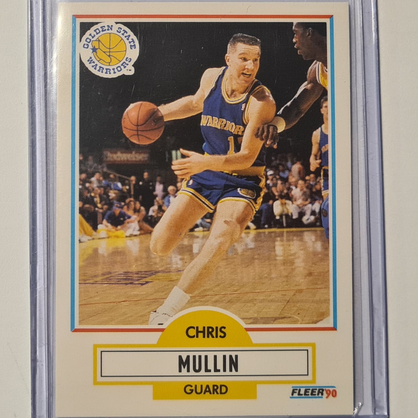 Chris Mullin 1990 Fleer 90 #66 NBA Basketball Golden State Warriors ex-mint sleeved