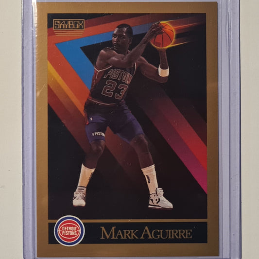 Mark Aguirre 1990 Skybox Inaugural #82 NBA Basketball Detroit Pistons ex-mint sleeved