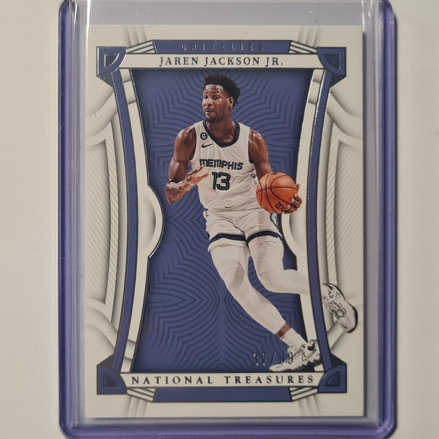 Jaren Jackson Jr 2022-23 Panini National Treasures numbered 37/99 #15 NBA Basketball Memphis Grizzlies ex-mint sleeved