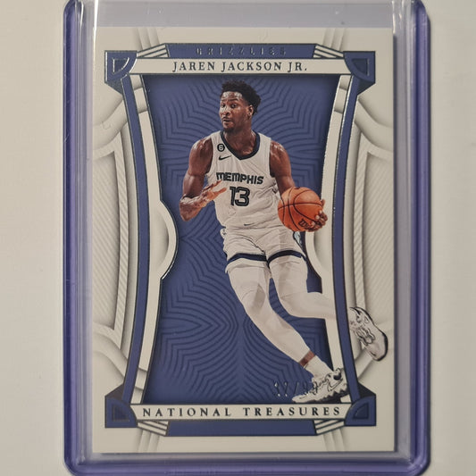 Jaren Jackson Jr 2022-23 Panini National Treasures numbered 37/99 #15 NBA Basketball Memphis Grizzlies ex-mint sleeved