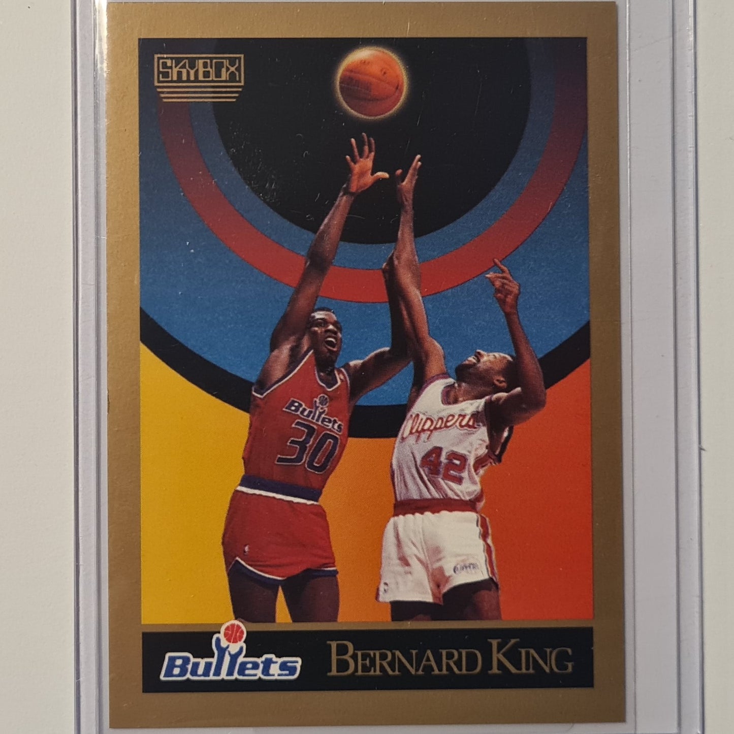 Bernard King 1990 Skybox inaugural #291 NBA Basketball Washington Bullets ex-mint sleeved