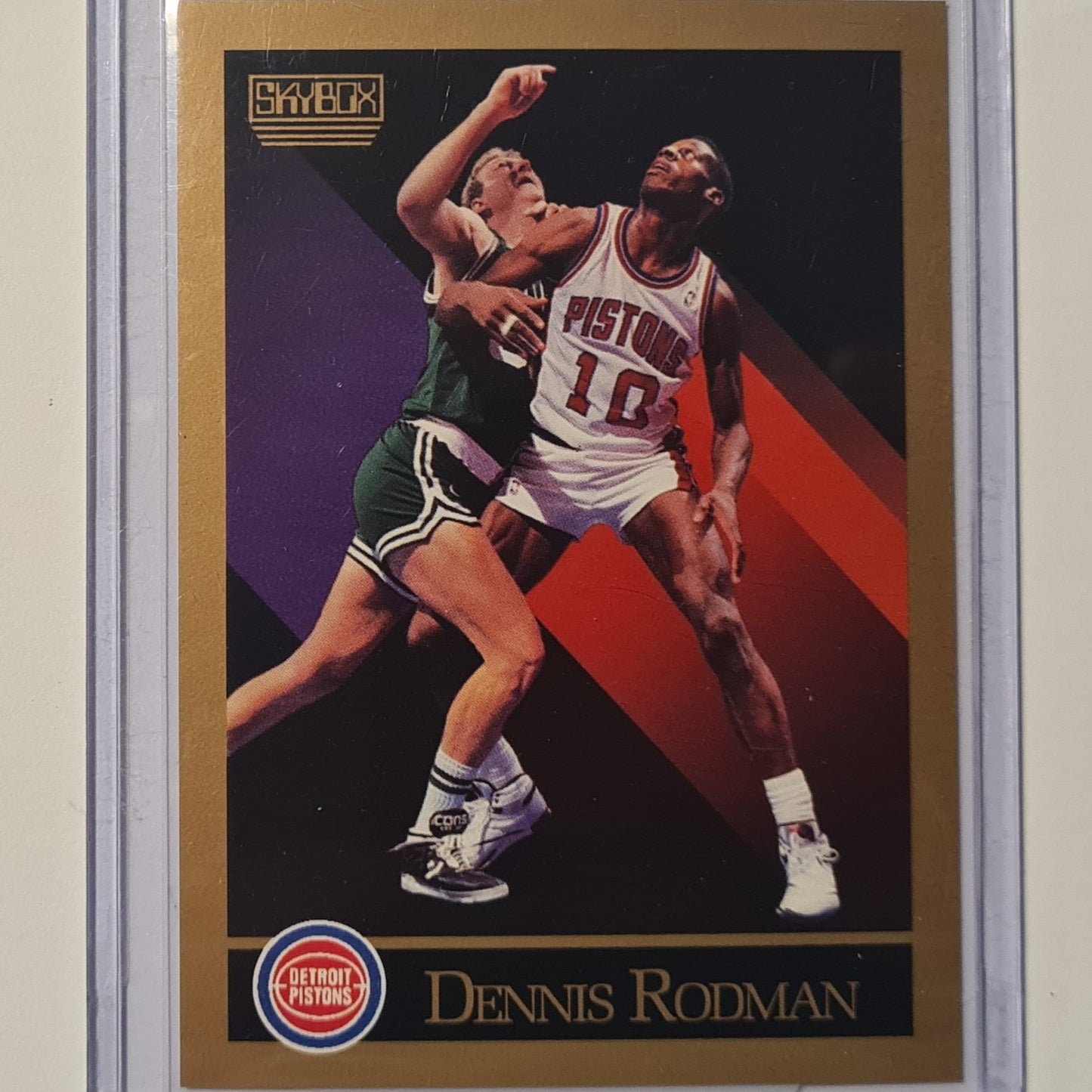 Dennis Rodman 1990 Skybox inaugural #91 NBA Basketball Detroit Pistons ex-mint sleeved