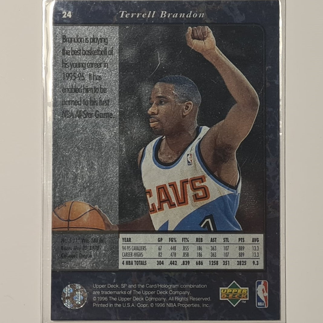 Terrell Brandon 1996 Upper-Deck SP #24 NBA Basketball Cleveland Cavaliers Excellent Sleeved