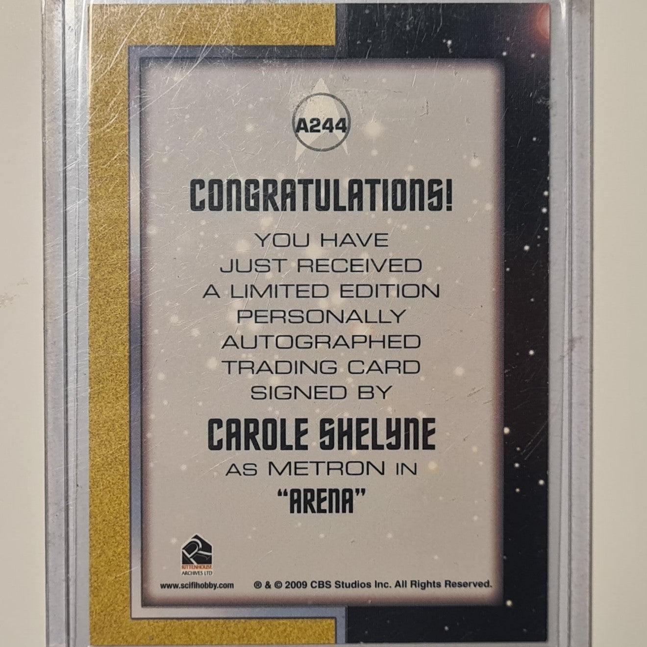 Star Trek 2009 Carole Shelyne as Metron Auto Autograph card A244 EX-MINT Sleeved