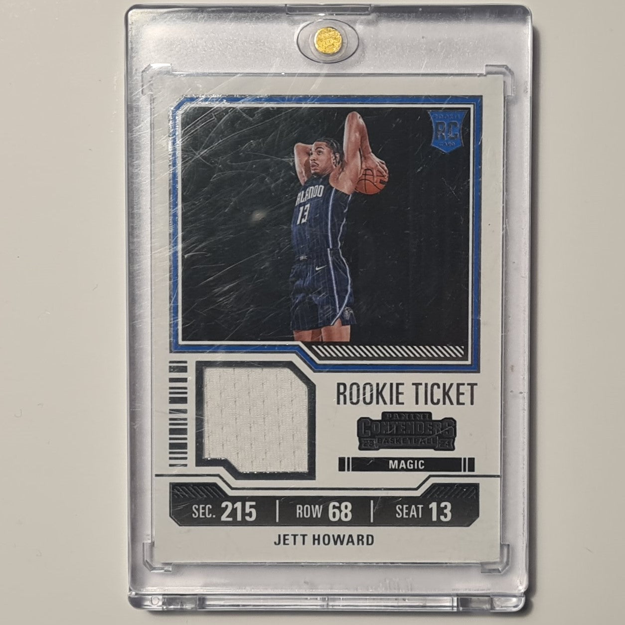 Jett Howard 2023-24 Panini Contenders Rookie RC patch  RTS-JET NBA Basketball Orlando Magic mint