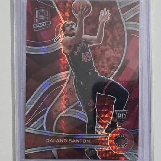 Dalano Banton 2021-22 Panini Spectra Prizm Holo Rookie RC #147 NBA Basketball Toronto Raptors mint sleeved