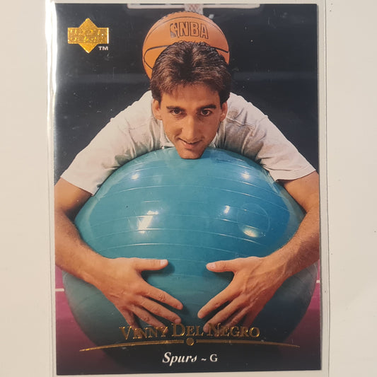 Vinny Del Negro 1995 Upper-Deck #12 NBA Basketball San Antonio Spurs Excellent sleeved