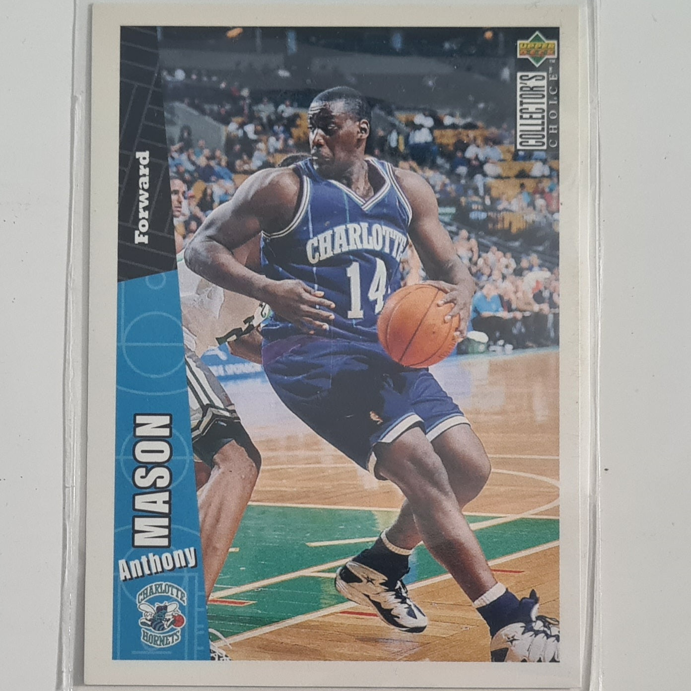 Anthony Mason 1996 Upper-Deck Collectors Choice #216 NBA Basketball Charlotte Hornets Excellent Sleeved