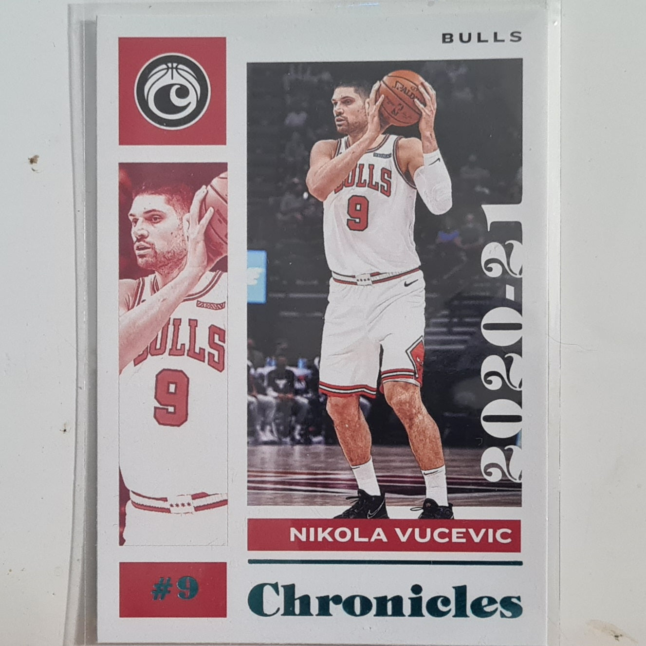 Nikola Vucevic 2020-21 Panini Chronicles teal variant  #25 NBA Basketball Chicago Bulls Excellent Sleeved