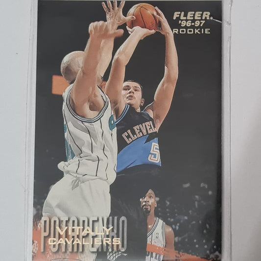 Vitaly Potapenko 1997 Fleer 96-97  Rookie RC #169 NBA Basketball Cleveland Cavaliers excellent sleeved