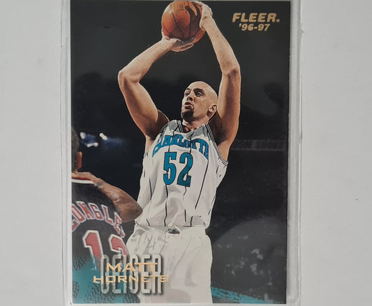 Matt Geiger 1997 Fleer 96-97 #161 NBA Basketball Charlotte Hornets excellent sleeved