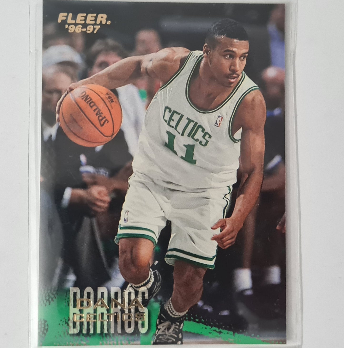 Dana Barros 1997 Fleer 96-97  #154 NBA Basketball Boston Celtics excellent sleeved
