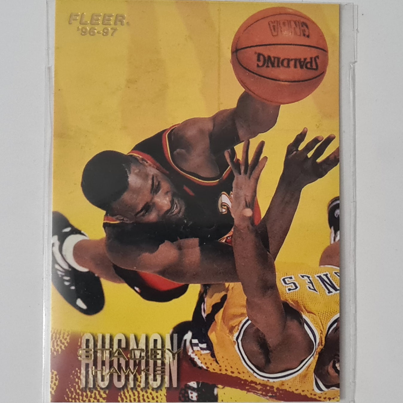 Stacey Augmon 1997 Fleer 96-97 #1 NBA Basketball Atlanta Hawks excellent sleeved
