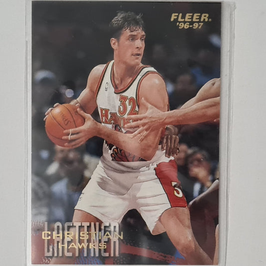 Christian Laettner 1997 Fleer 96-97 #3 NBA Basketball Atlanta Hawks excellent sleeved