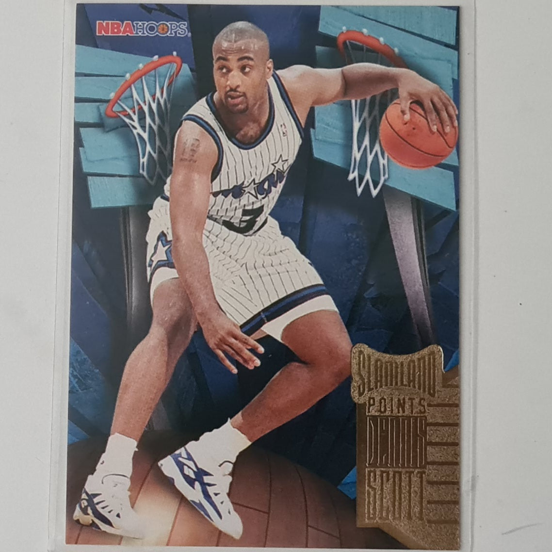 Dennis Scott 1996 Skybox NBA Hoops Slamland SL33 NBA Basketball Orlando Magic excellent