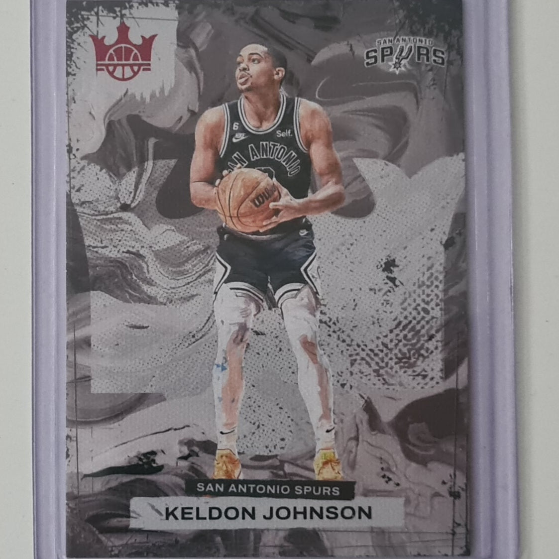 Keldon Johnson 2023-24 Panini Court Kings numbered 110/149 NBA Basketball San Antonio Spurs mint