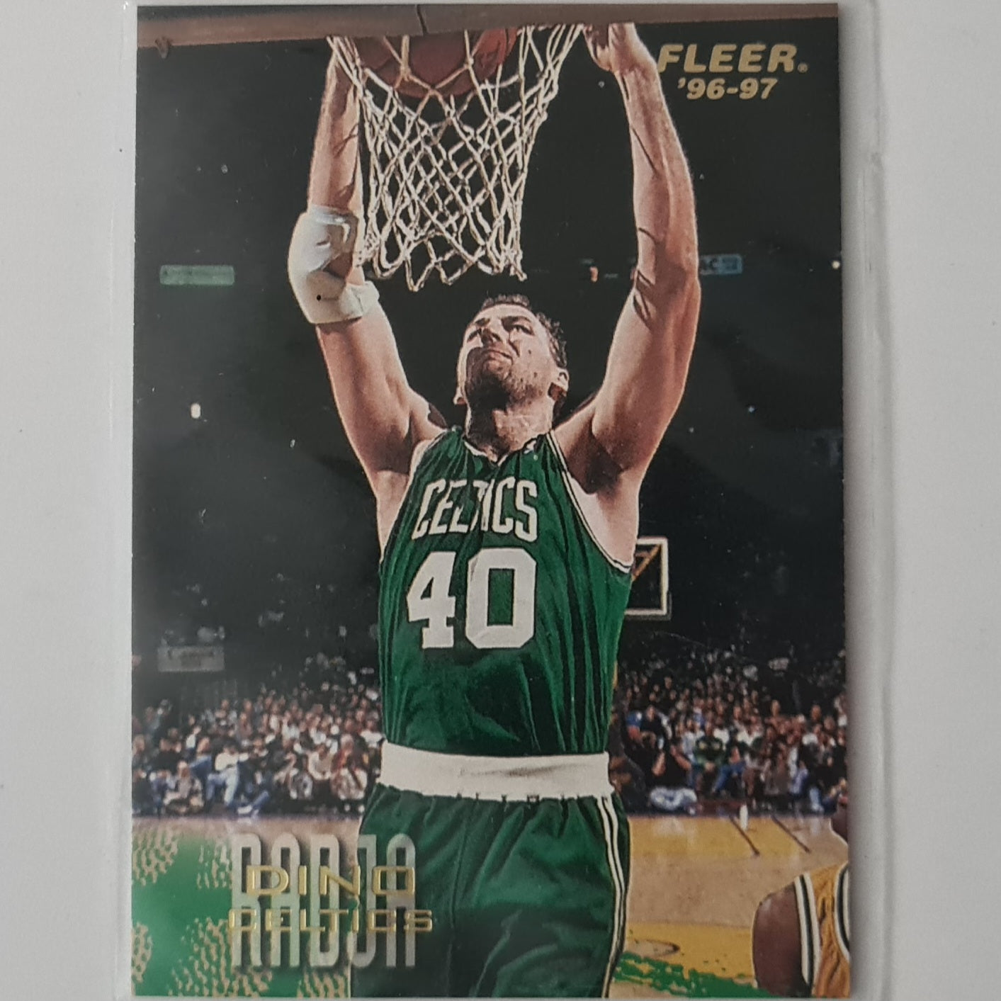 Dino Radja 1996 Fleer 96-97 #67 NBA Basketball Boston Celtics excellent sleeved