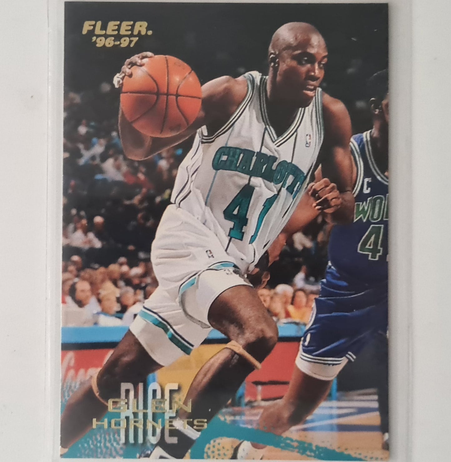 Glen Rice 1996 Fleer 96-97 #12 NBA Basketball Charlotte Hornets excellent